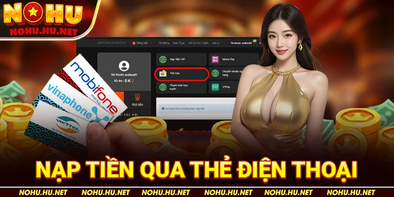 Nạp tiền qua thẻ điện thoại